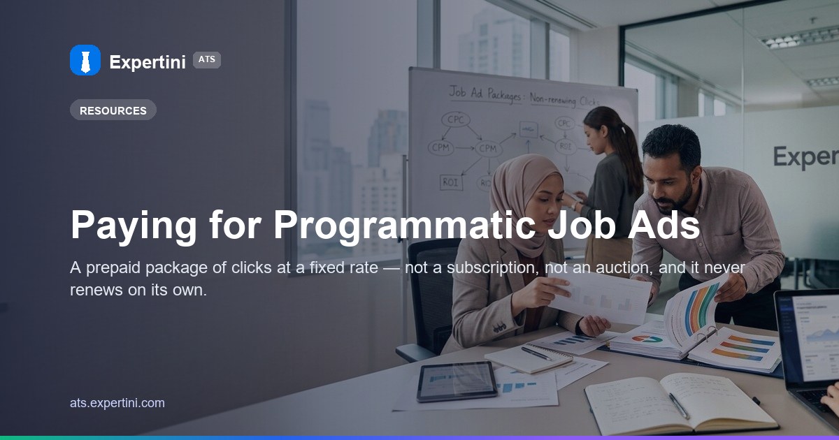 Paying for Programmatic Job Ads