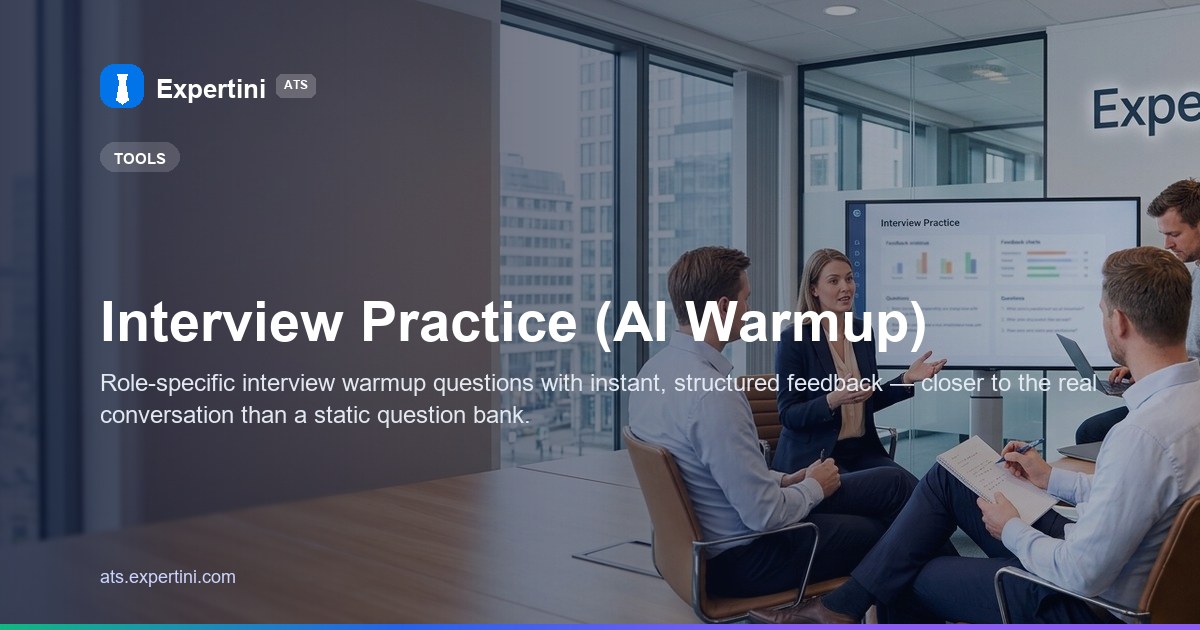 Interview Practice (AI Warmup)