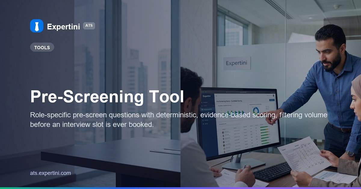 Pre-Screening Tool